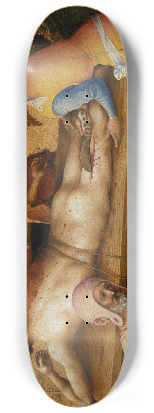 Stefan Lochner - Martyrdom of St Bartholomew 8.25 inch art skate deck