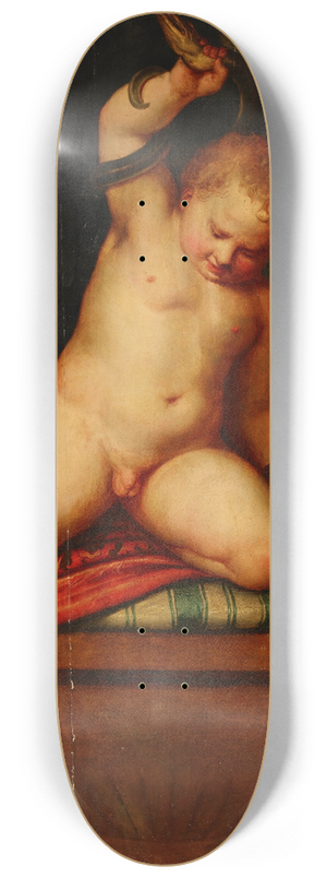 Studio Of Otto Van Veen - The infant Hercules strangling snakes 8.25 inch art skate deck