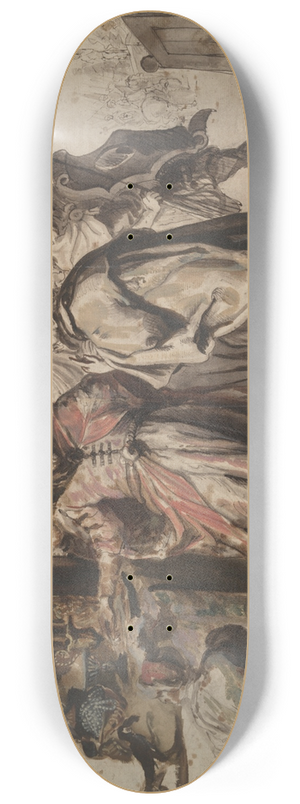 Style of Francken Family - Croesus Showing His Riches toSolon 8.25 inch art skate deck