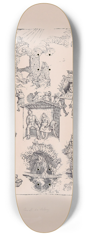 Switbert Lobisser - Quell des Lebens 8.25 inch art skate deck