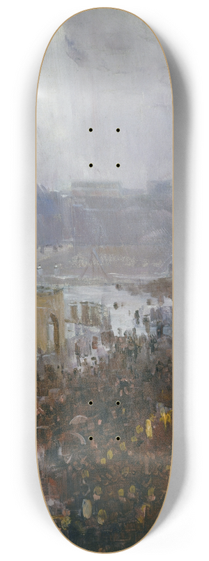 Arthur Streeton - Firemans funeral, George Street 8.25 inch art skate deck