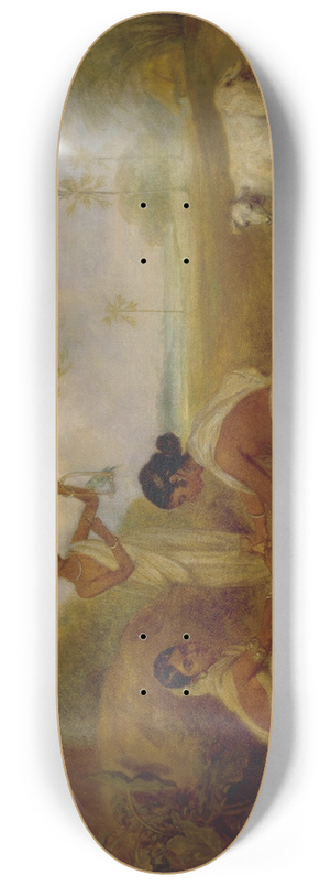 Arthur William Devis - Grinding Corn 8.25 inch art skate deck