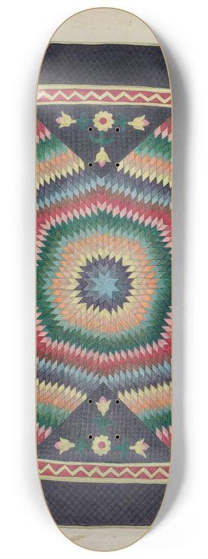 Sylvia De Zon - Star of Bethlehem Quilt 8.25 inch art skate deck