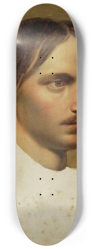 Artur Grottger - Portrait of Wincenty Chochlik Wasilewski (18491897) 8.25 inch art skate deck