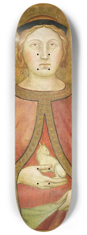 Taddeo di Bartolo - Saint Agnes 8.25 inch art skate deck