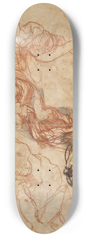 Taddeo Zuccaro - Figure Studies 8.25 inch art skate deck