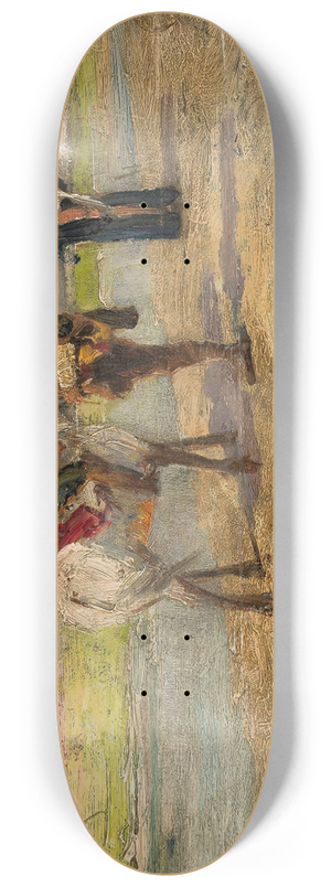 Tadeusz Ajdukiewicz - Eastern scene against a landscape 8.25 inch art skate deck