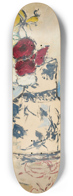 Tadeusz Makowski - Flowers in a flower-vase 8.25 inch art skate deck Tadeusz Makowski - Flowers in a flower-vase 8.25 inch art skate deck