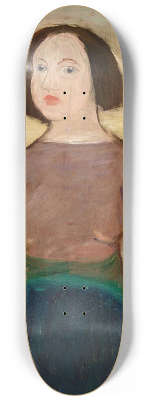 Tadeusz Makowski - Girl against the background of a landscape with a windmill 8.25 inch art skate deck Tadeusz Makowski - Girl against the background of a landscape with a windmill 8.25 inch art skate deck