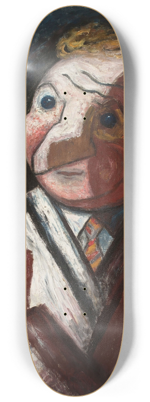 Tadeusz Makowski - Man with a cigar (Stephane Manier) 8.25 inch art skate deck