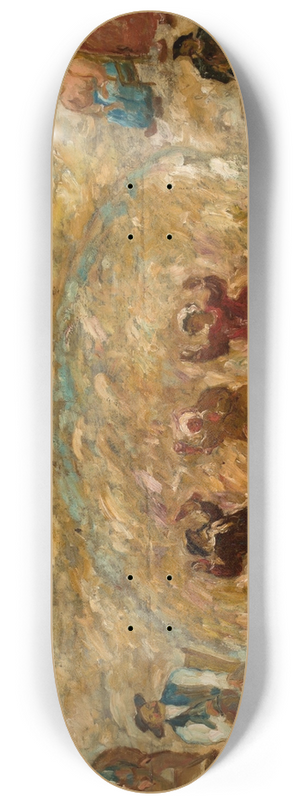 Tadeusz Makowski - Play in a village 8.25 inch art skate deck Tadeusz Makowski - Play in a village 8.25 inch art skate deck