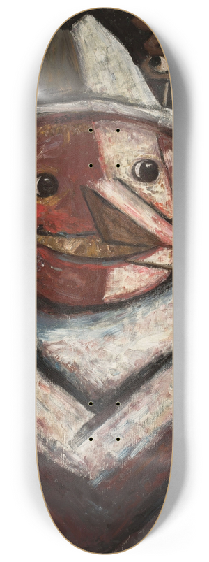 Tadeusz Makowski - Portrait of a man with pipes 8.25 inch art skate deck