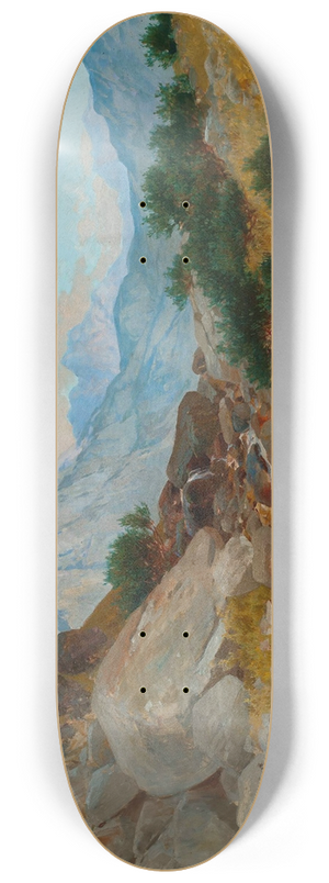 Tadeusz Popiel - Landscape from the Tatra Mountains 8.25 inch art skate deck Tadeusz Popiel - Landscape from the Tatra Mountains 8.25 inch art skate deck