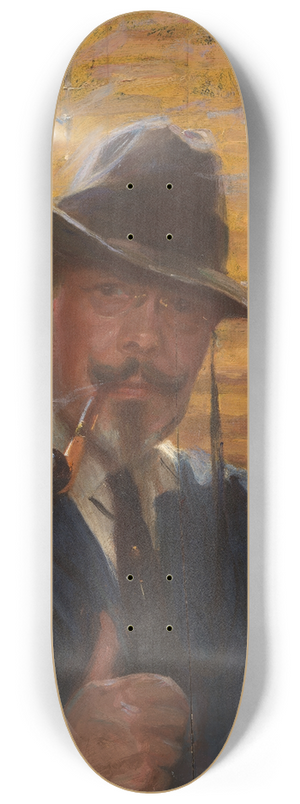 Arvid Frederick Nyholm - Self Portrait 8.25 inch art skate deck