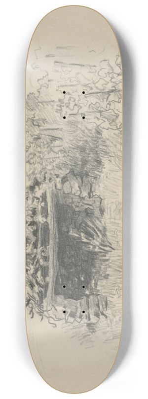 tefan Polkorb - Hut in the Vineyard 8.25 inch art skate deck