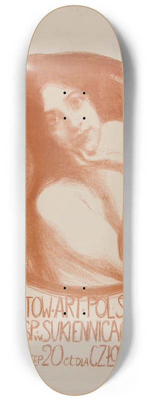 Teodor Axentowicz - III Wystawa Towarzystwa Artystw Polskich Sztuka 8.25 inch art skate deck