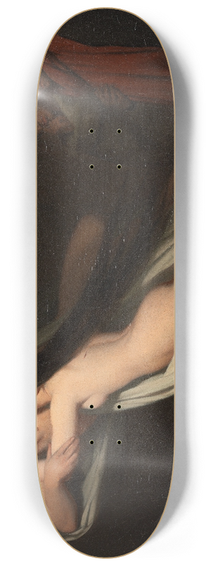 Ary Scheffer - Dante and Virgil Meeting The Shades of Francesca Da Rimini and Paolo 8.25 inch art skate deck