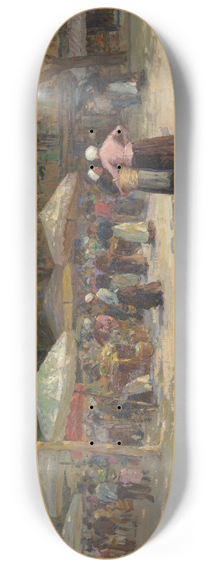 Terrick John Williams - The market under the trees, Nice 8.25 inch art skate deck