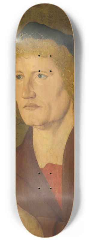 The Master of the Angrer Portrait - Portrait Of A Gentleman 8.25 inch art skate deck