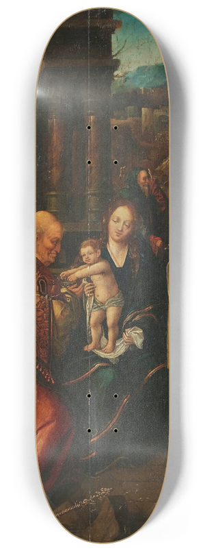 The Master Of The Antwerp Adoration - Adoration of the Magi 8.25 inch art skate deck