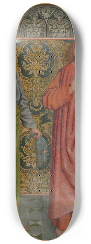 The Master of the Holy Kinship - Saints James the Greater and John theEvangelist 8.25 inch art skate deck