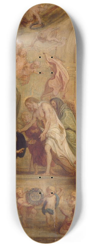 Theodoor van Thulden - The Resurrected Christ Appearing to his Mother 8.25 inch art skate deck Theodoor van Thulden - The Resurrected Christ Appearing to his Mother 8.25 inch art skate deck