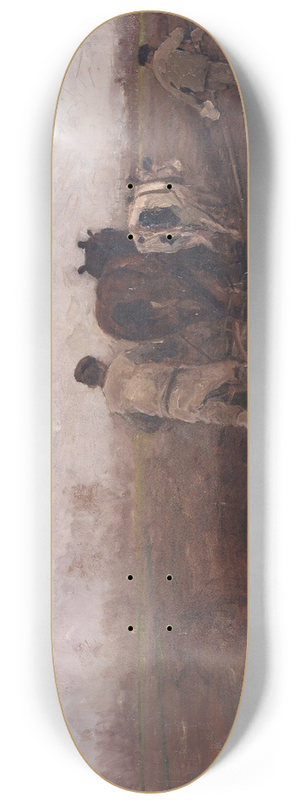 Theodoor Verstraete - Plowing the field 8.25 inch art skate deck