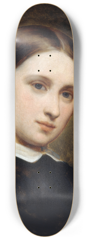 Ary Scheffer - Portrait de Cornlie Renan-Scheffer 8.25 inch art skate deck Ary Scheffer - Portrait de Cornlie Renan-Scheffer 8.25 inch art skate deck