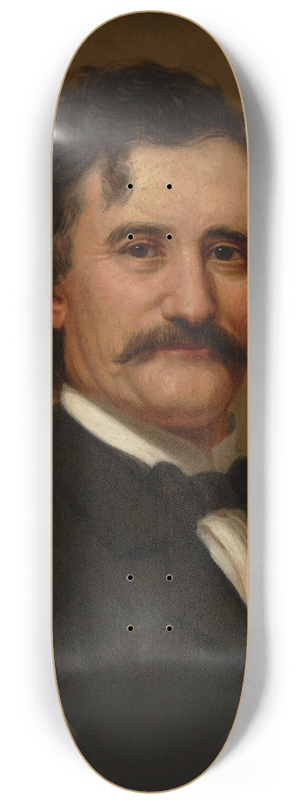 Theodore Clement Steele - Portrait of a Man 8.25 inch art skate deck