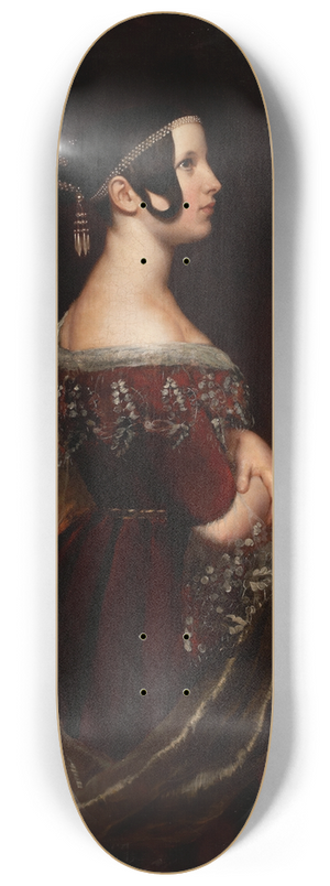 Ary Scheffer - Portrait of a Lady with Pearls 8.25 inch art skate deck