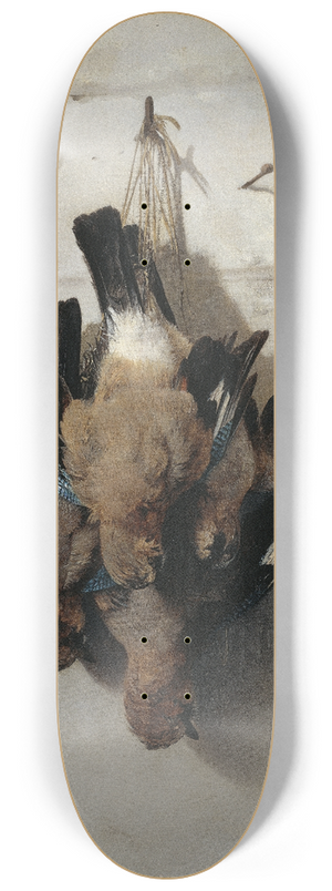 Theodor Lundh - Still Life with Birds 8.25 inch art skate deck