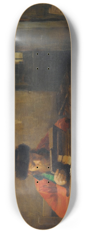 Theodoros Ralli - Reading Rabbi 8.25 inch art skate deck