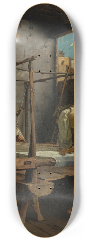 Theodoros Ralli - The Weavers, Arachova 8.25 inch art skate deck