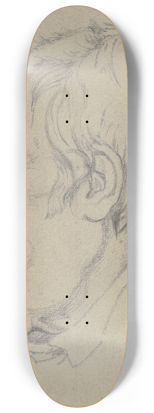 Theodor Pelissier - Head in profile 8.25 inch art skate deck