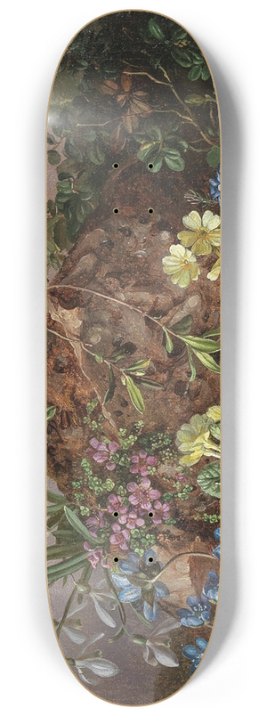 Theodor Petter - Spring Flowers with Bumblebee 8.25 inch art skate deck