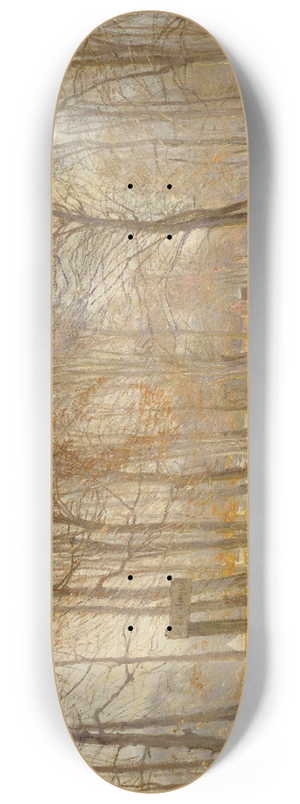 Theodor Philipsen - Late Autumn Day in the Jgersborg Deer Park, North of Copenhagen 8.25 inch art skate deck