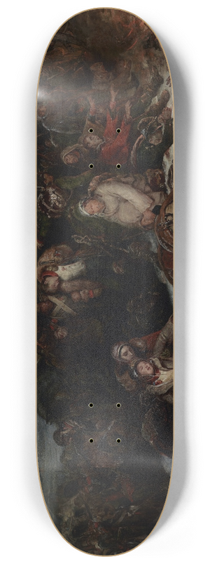 Ary Scheffer - The Retreat of Napoleons Army from Russia in1812 8.25 inch art skate deck
