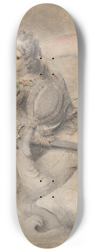 Theodor von Holst - Ferdinand Riding the Waves 8.25 inch art skate deck