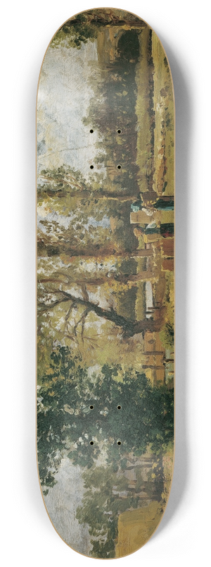 Theodor Von Hrmann - Bachlandschaft 8.25 inch art skate deck