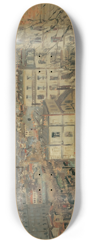 Theodor Von Hrmann - Blick Auf Paris 8.25 inch art skate deck