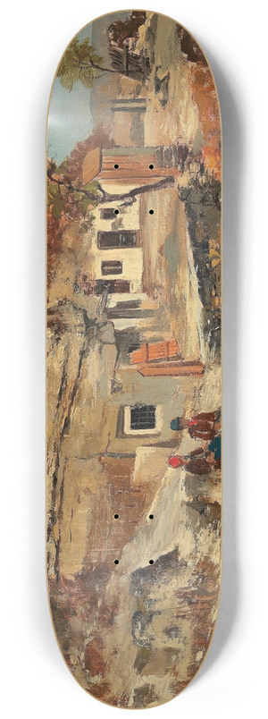 Theodor Von Hrmann - Sdliche Landschaft 8.25 inch art skate deck