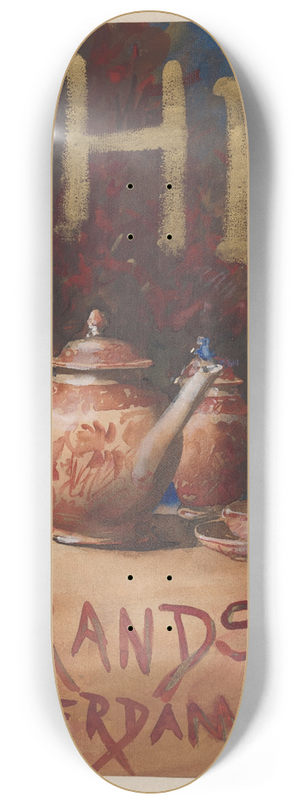 Theo Molkenboer - Ontwerp voor een affiche voor thee van E. Brandsma, Amsterdam 8.25 inch art skate deck