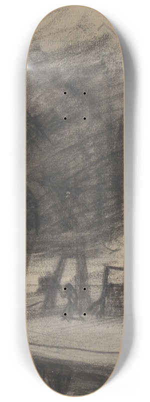 Theo Nieuwenhuis - Gezicht op de Zandhoek te Amsterdam 8.25 inch art skate deck Theo Nieuwenhuis - Gezicht op de Zandhoek te Amsterdam 8.25 inch art skate deck