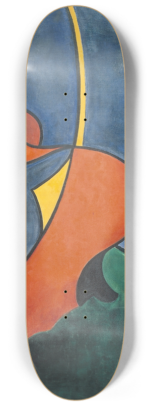 Theo van Doesburg - Mouvement hroque 8.25 inch art skate deck