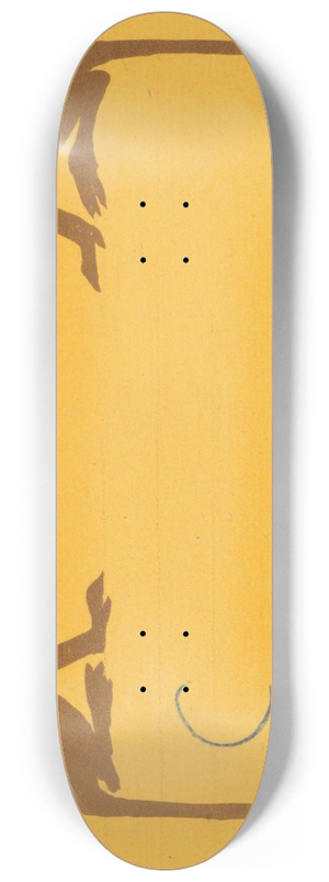 Theo van Hoytema - Catalogusomslag met twee apen. 8.25 inch art skate deck