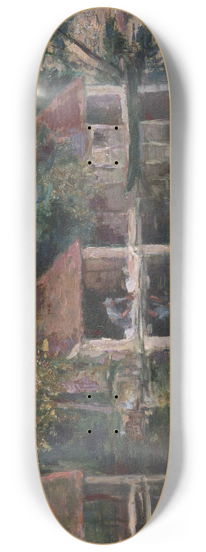 Asai Ch - Washing Place in Grez-sur-Loing 8.25 inch art skate deck