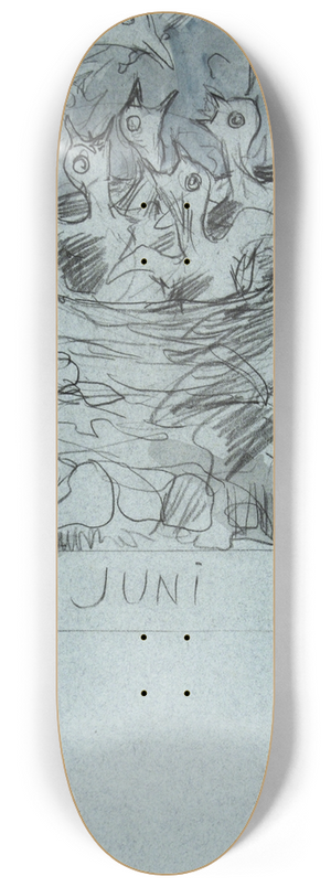 Theo van Hoytema - Merelnest, juni 8.25 inch art skate deck