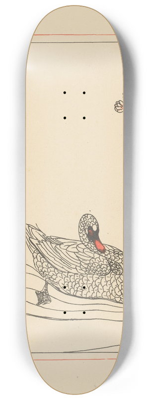 Theo van Hoytema - Theo van Hoytema, Het leelijke jonge eendje, 1893 8.25 inch art skate deck