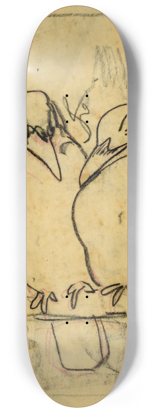 Theo van Hoytema - Twee kauwtjes 8.25 inch art skate deck