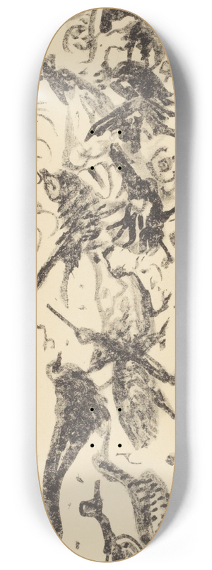 Theo van Hoytema - Vogels en apen 8.25 inch art skate deck Theo van Hoytema - Vogels en apen 8.25 inch art skate deck